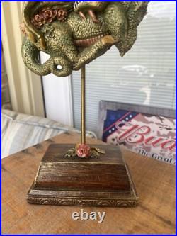 Vintage'96 Girl and Dragon Sculpture Signed Lisa Snellings 15/100 EXCELLENT