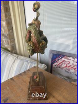 Vintage'96 Girl and Dragon Sculpture Signed Lisa Snellings 15/100 EXCELLENT