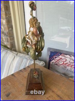 Vintage'96 Girl and Dragon Sculpture Signed Lisa Snellings 15/100 EXCELLENT