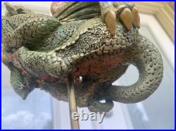 Vintage'96 Girl and Dragon Sculpture Signed Lisa Snellings 15/100 EXCELLENT