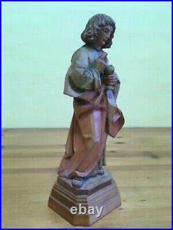 Vintage Anri wood carving Jesus sharing the Eucharist 7