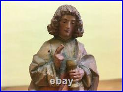Vintage Anri wood carving Jesus sharing the Eucharist 7