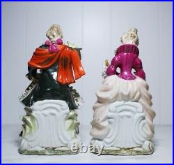 Vintage Antique Hand Painted Man & Woman Figurines