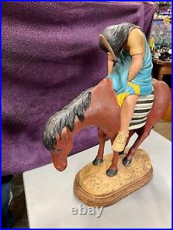 Vintage Apsit Bros of California 1977 TRAIL OF TEARS Indian Statue. RARE