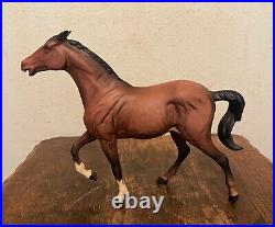 Vintage BESWICK Matte Brown Porcelain Horse Figurine Spirit of Fire England