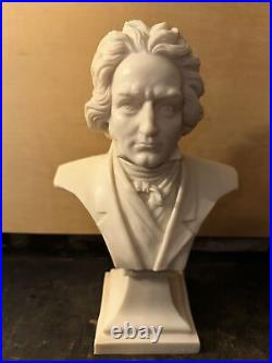 Vintage Beethoven Bust Figurine 11.5 Tall Heavy Resin
