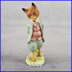 Vintage Beswick England Beatrix Potter Foxy Whiskered Gentleman 1277 Gold Stamp