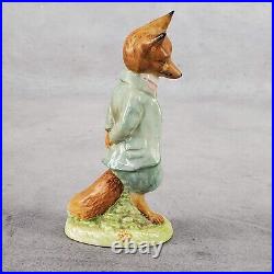 Vintage Beswick England Beatrix Potter Foxy Whiskered Gentleman 1277 Gold Stamp