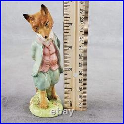 Vintage Beswick England Beatrix Potter Foxy Whiskered Gentleman 1277 Gold Stamp