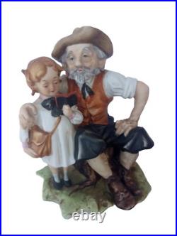 Vintage Capodimonte first day of school Figurine Vintage Capodimonte first day of school Figurine