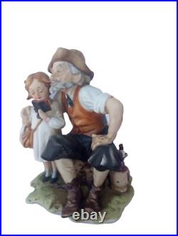 Vintage Capodimonte first day of school Figurine Vintage Capodimonte first day of school Figurine