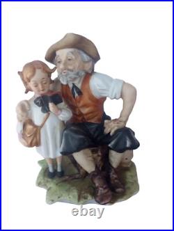 Vintage Capodimonte first day of school Figurine Vintage Capodimonte first day of school Figurine