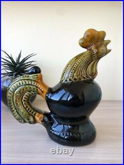 Vintage Ceramic Rooster Decanter Vasylkyv Mayolika Ukraine Kyiv Boris Johnson