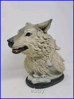 Vintage CreArt 1992 Grey Wulf Sculpture Signed Extremely RARE Limited E 434/1500