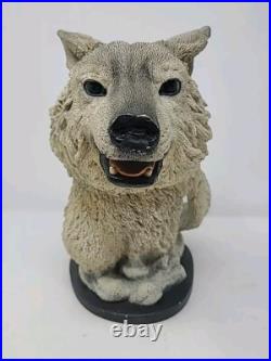 Vintage CreArt 1992 Grey Wulf Sculpture Signed Extremely RARE Limited E 434/1500