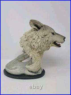 Vintage CreArt 1992 Grey Wulf Sculpture Signed Extremely RARE Limited E 434/1500