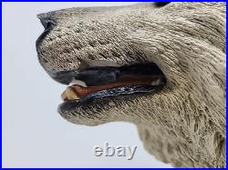 Vintage CreArt 1992 Grey Wulf Sculpture Signed Extremely RARE Limited E 434/1500