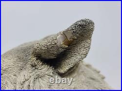 Vintage CreArt 1992 Grey Wulf Sculpture Signed Extremely RARE Limited E 434/1500