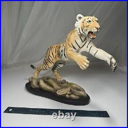 Vintage Creart Lunging Tiger Statue #173/950 See Photos