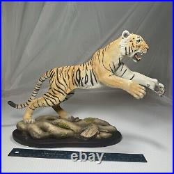 Vintage Creart Lunging Tiger Statue #173/950 See Photos