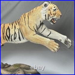 Vintage Creart Lunging Tiger Statue #173/950 See Photos