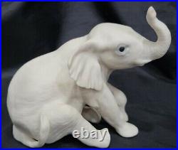 Vintage Cybis Elephant Willoughby by Susan Eaton Bisque Figurine Rare 1985