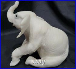 Vintage Cybis Elephant Willoughby by Susan Eaton Bisque Figurine Rare 1985