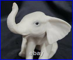 Vintage Cybis Elephant Willoughby by Susan Eaton Bisque Figurine Rare 1985