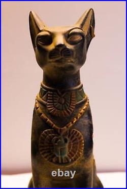 Vintage Egyptian Bastet cat statue, Egyptian cat statue, Bastet the cat Vintage Egyptian Bastet cat statue, Egyptian cat statue, Bastet the cat