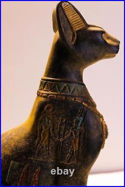 Vintage Egyptian Bastet cat statue, Egyptian cat statue, Bastet the cat Vintage Egyptian Bastet cat statue, Egyptian cat statue, Bastet the cat