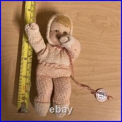 Vintage European Puppen Stange Soft Knit Costume Baby Doll 8