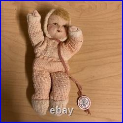 Vintage European Puppen Stange Soft Knit Costume Baby Doll 8