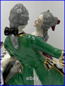 Vintage Franz Witter German Porcelain Courting Couple at Piano Figurine Figure