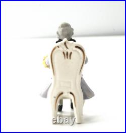 Vintage Germany Lace Miniature 2 Seated Figurines, Man & Women