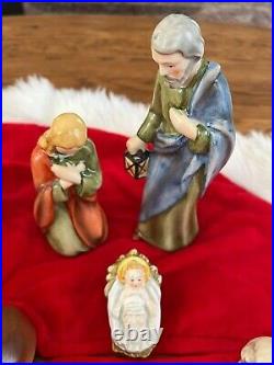 Vintage Goebel Hummel Sacrart W. Germany 9 piece Nativity Set