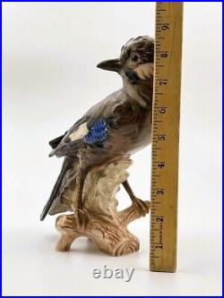 Vintage Goebel Jay Bird Porcelain Figurine CV94 Large 9 Tall West Germany
