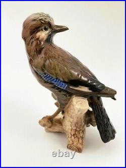 Vintage Goebel Jay Bird Porcelain Figurine CV94 Large 9 Tall West Germany