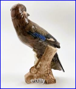 Vintage Goebel Jay Bird Porcelain Figurine CV94 Large 9 Tall West Germany