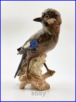 Vintage Goebel Jay Bird Porcelain Figurine CV94 Large 9 Tall West Germany