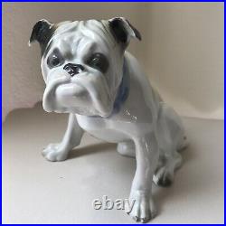Vintage Graefenthal German English Bulldog Porcelain Figurine 5,25X 7,5
