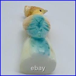 Vintage Hand Carved Stone Marble Onyx Bird Figure 6T 1.5W