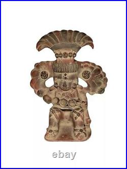 Vintage Hand Made Figural Pottery Statue Sculpture, South American