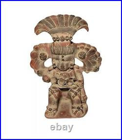 Vintage Hand Made Figural Pottery Statue Sculpture, South American