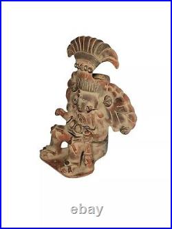 Vintage Hand Made Figural Pottery Statue Sculpture, South American