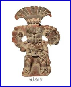Vintage Hand Made Figural Pottery Statue Sculpture, South American