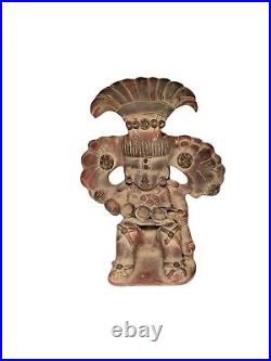 Vintage Hand Made Figural Pottery Statue Sculpture, South American