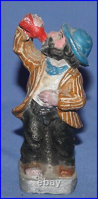 Vintage Hand Made Metal Figurine Drinking Man