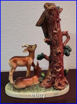 Vintage Hummel Goebel #183 FOREST SHRINE Mary & Baby Jesus Deer Tree /W Germany