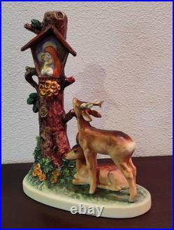 Vintage Hummel Goebel #183 FOREST SHRINE Mary & Baby Jesus Deer Tree /W Germany