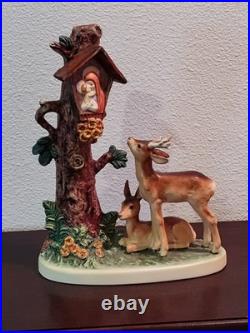 Vintage Hummel Goebel #183 FOREST SHRINE Mary & Baby Jesus Deer Tree /W Germany